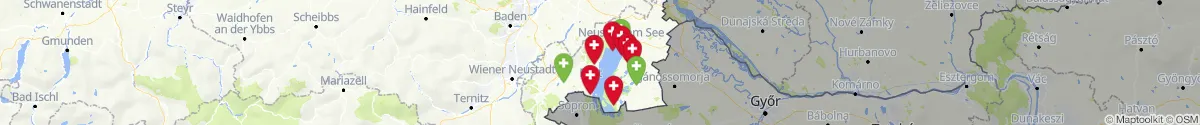 Map view for Pharmacies emergency services nearby Podersdorf am See (Neusiedl am See, Burgenland)